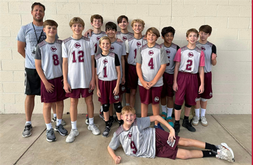 2022 Middle School 7/8 grade Boys Volleyball Champions